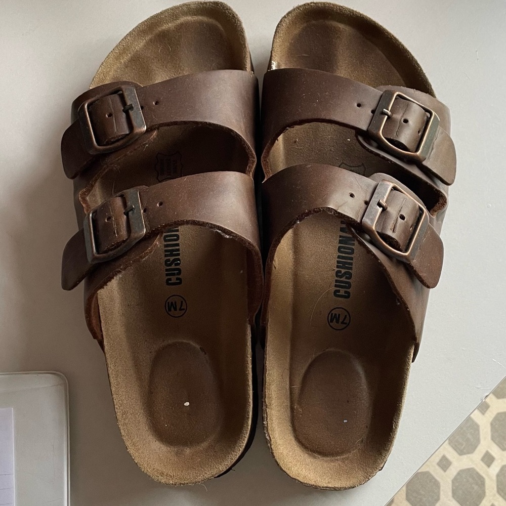 Brown cushionaire sandals